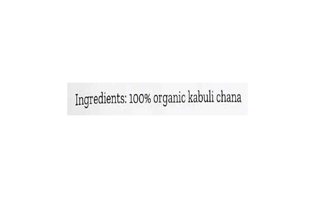 Conscious Food Chick Peas Kabuli Chana Organic   Pack  500 grams